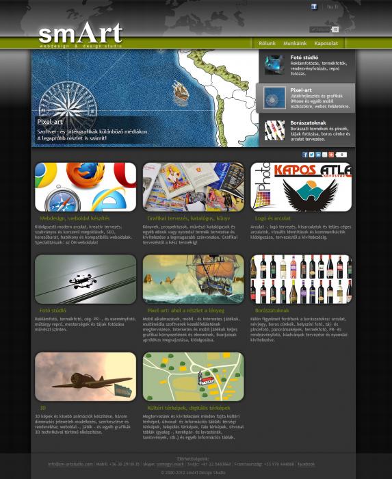 smArt web design & design studio weboldal